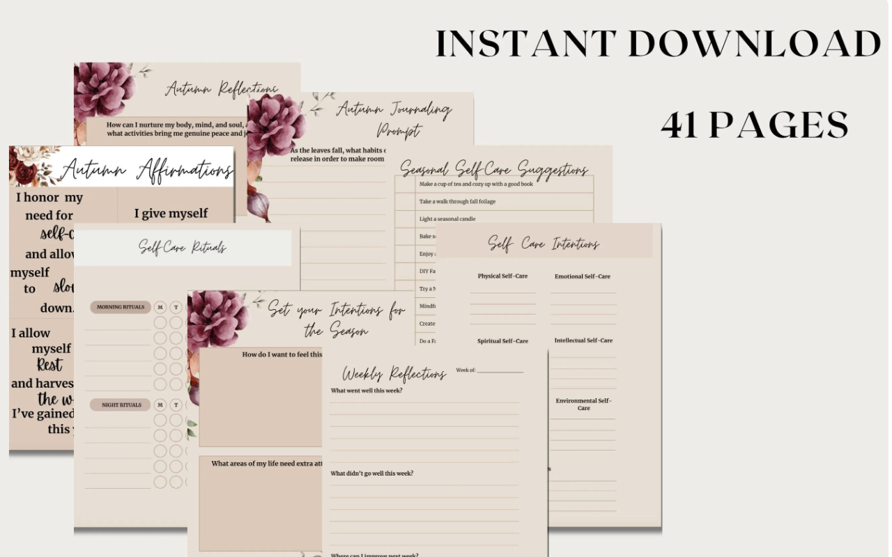 Fall Self-Care Workbook - Image 3